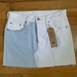 Levi’s deconstructed denim skirt